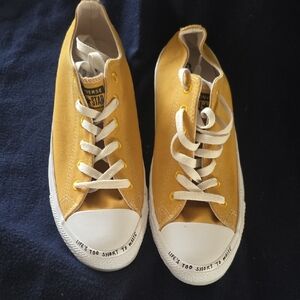 Converse All Star Renew Yellow Low Top Sneakers Women's 10
